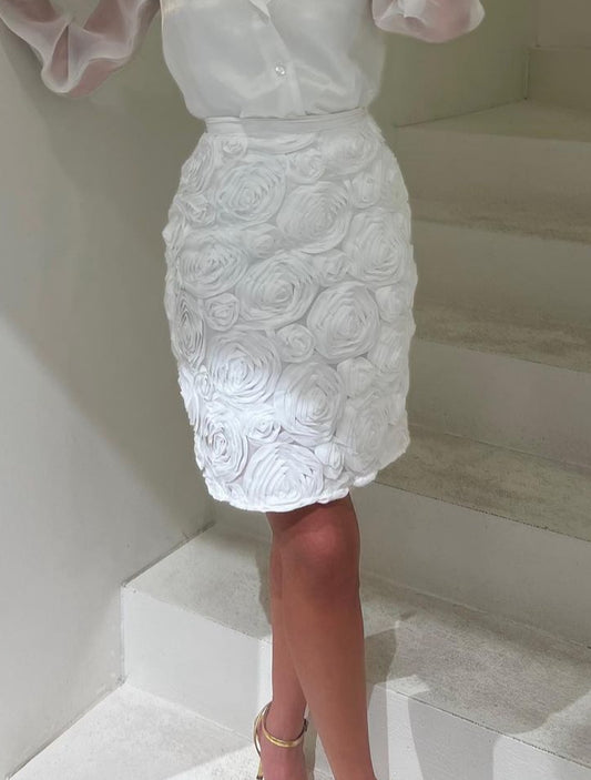 Quely - White skirt